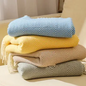 Striped Fringe Throws