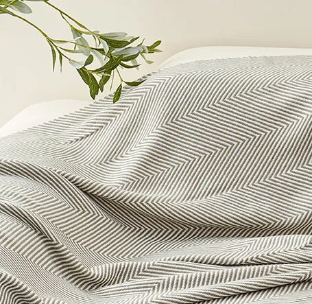 Striped Fringe Throws