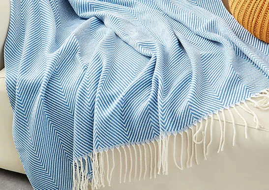 Striped Fringe Throws