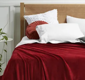 Super Soft Blanket Range Rouge