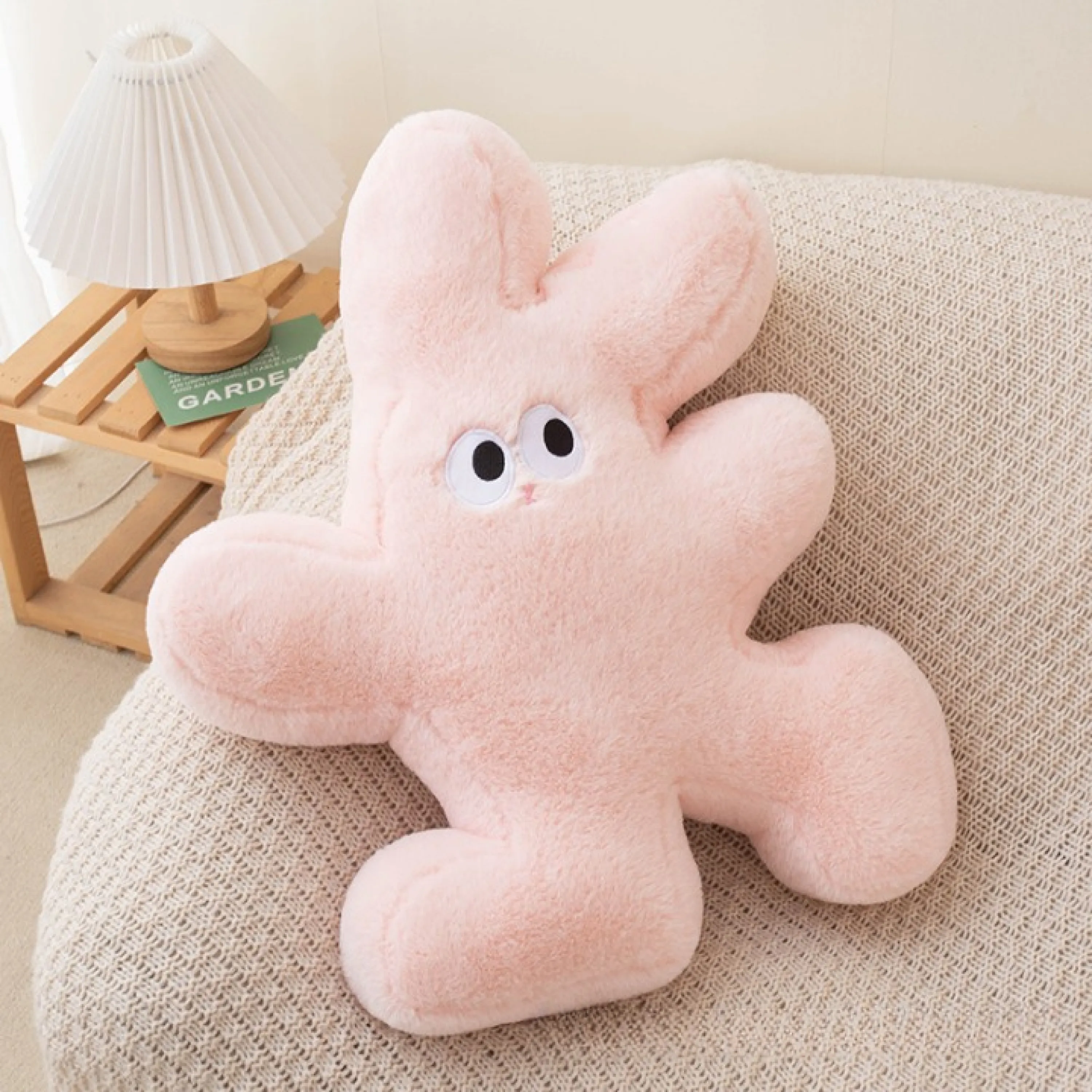 Surprised Rabbit Large Pillow (3 Colors)