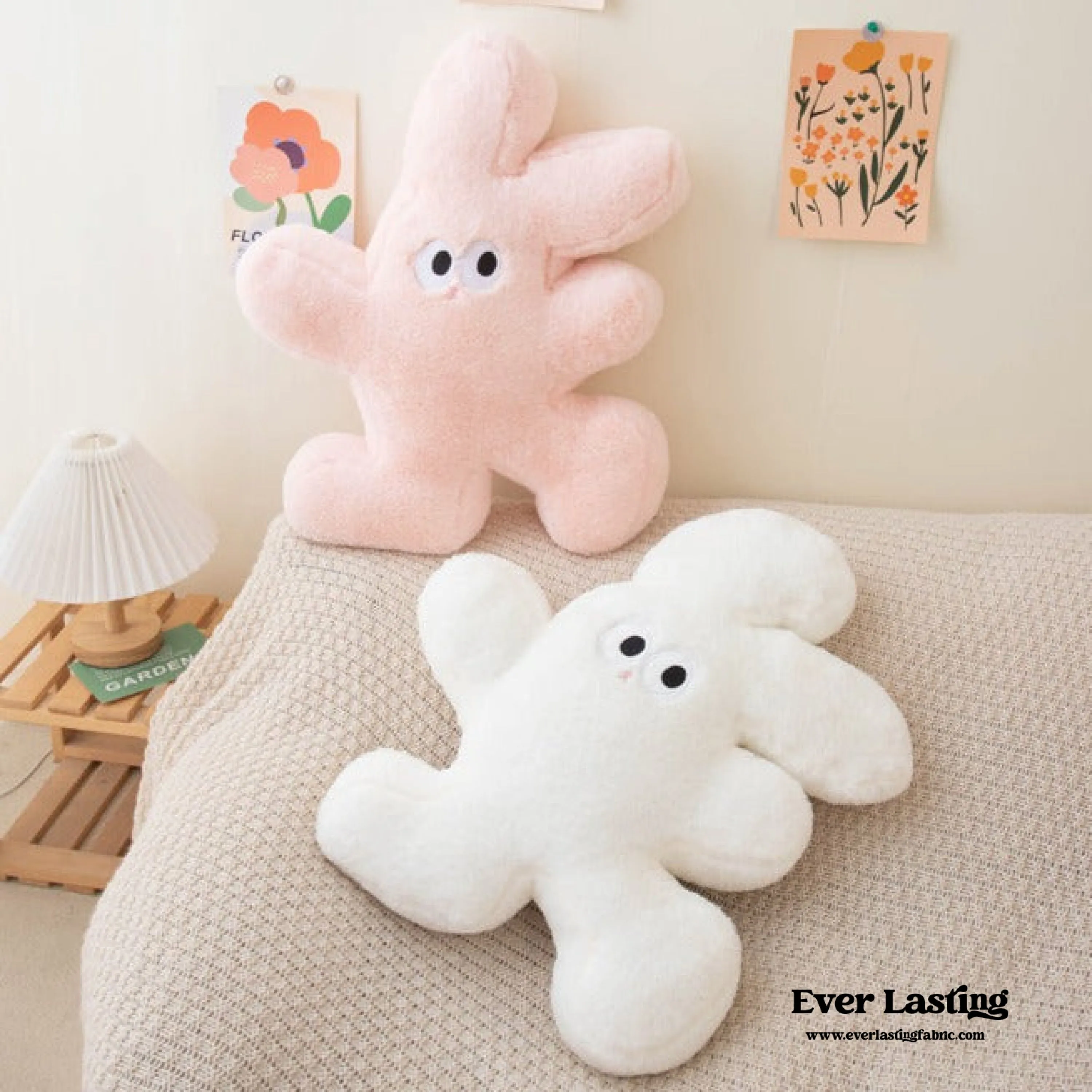 Surprised Rabbit Large Pillow (3 Colors)