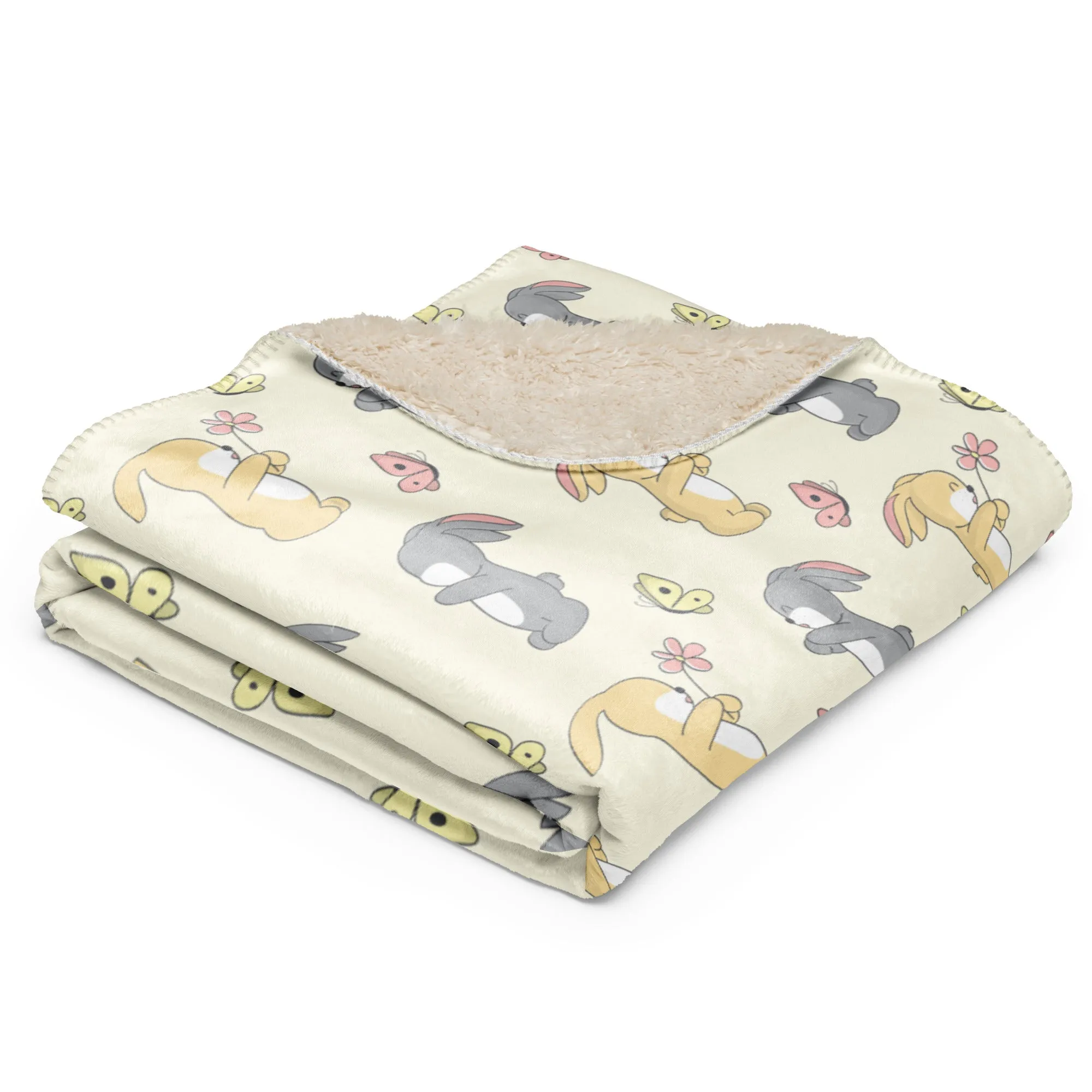 Sweet Bunny Sherpa blanket lioness-love