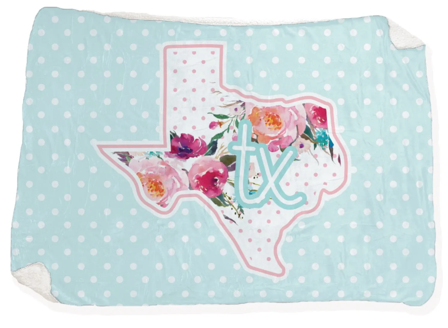 TEXAS 2024: Chambray Floral & Polkadots *BLANKET* (Small Business Saturday- 50% OFF DISCOUNT AUTOMATICALLY APPLIED AT CHECKOUT)