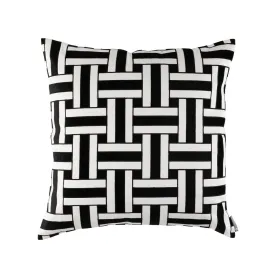 Tommy Square Pillow Ivory / Black 24x24